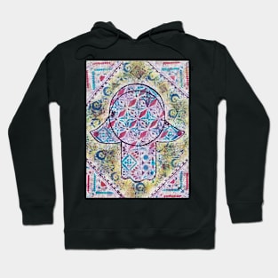 India Hamsa by Harriette Knight Hoodie